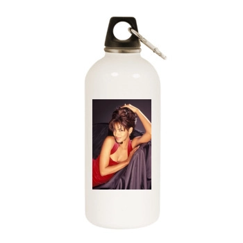 Halle Berry White Water Bottle With Carabiner