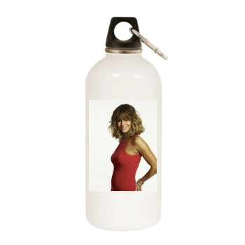 Halle Berry White Water Bottle With Carabiner