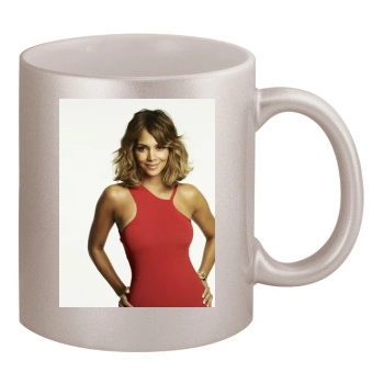 Halle Berry 11oz Metallic Silver Mug