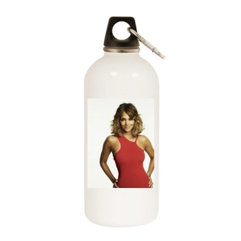 Halle Berry White Water Bottle With Carabiner