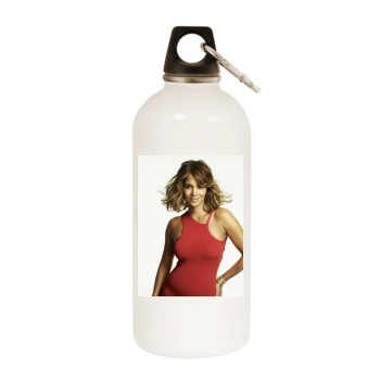 Halle Berry White Water Bottle With Carabiner