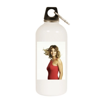 Halle Berry White Water Bottle With Carabiner