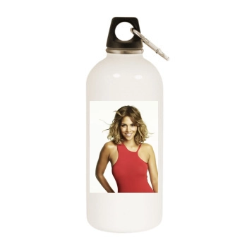 Halle Berry White Water Bottle With Carabiner