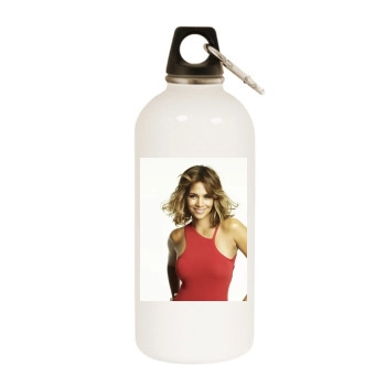 Halle Berry White Water Bottle With Carabiner