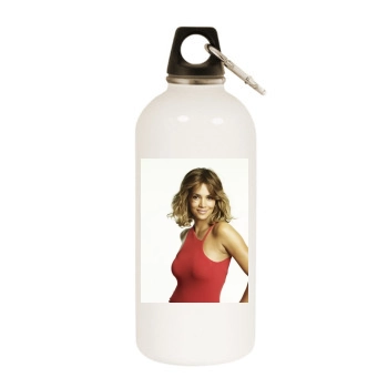 Halle Berry White Water Bottle With Carabiner