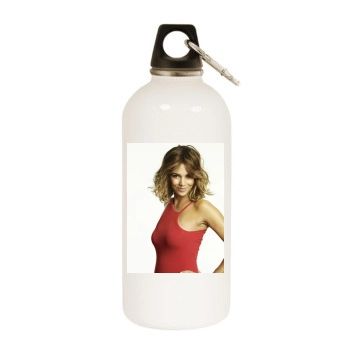 Halle Berry White Water Bottle With Carabiner