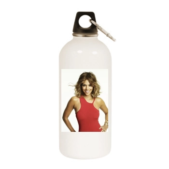 Halle Berry White Water Bottle With Carabiner