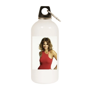 Halle Berry White Water Bottle With Carabiner