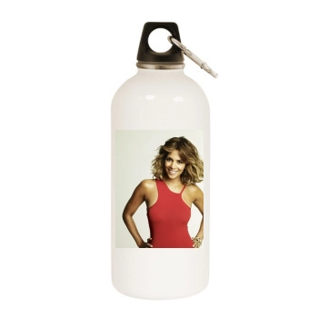 Halle Berry White Water Bottle With Carabiner