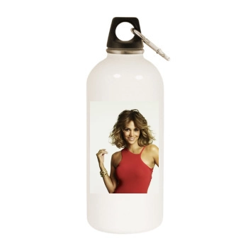 Halle Berry White Water Bottle With Carabiner