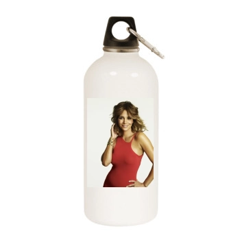 Halle Berry White Water Bottle With Carabiner