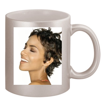 Halle Berry 11oz Metallic Silver Mug