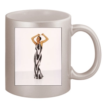 Halle Berry 11oz Metallic Silver Mug