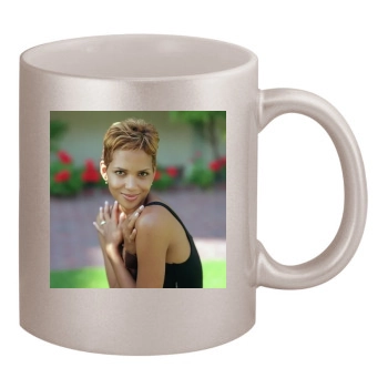 Halle Berry 11oz Metallic Silver Mug