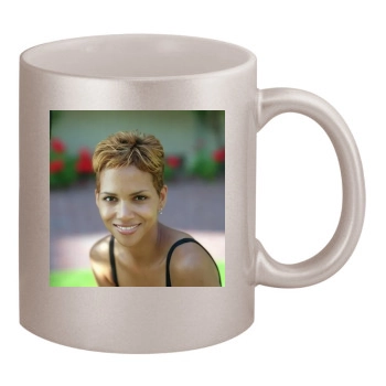 Halle Berry 11oz Metallic Silver Mug