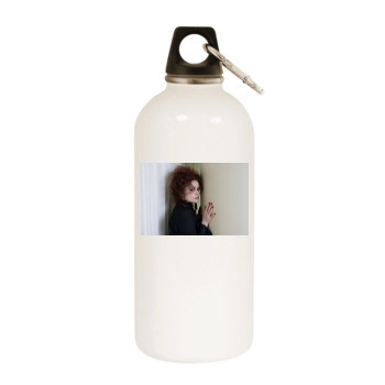 Helena Bonham Carter White Water Bottle With Carabiner