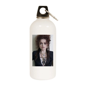 Helena Bonham Carter White Water Bottle With Carabiner