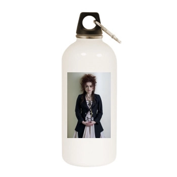 Helena Bonham Carter White Water Bottle With Carabiner