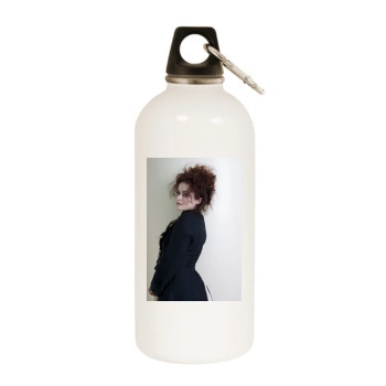 Helena Bonham Carter White Water Bottle With Carabiner