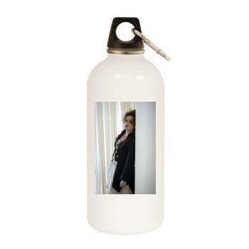 Helena Bonham Carter White Water Bottle With Carabiner