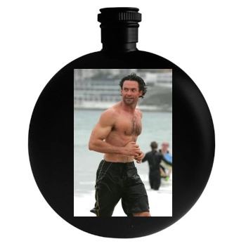 Hugh Jackman Round Flask