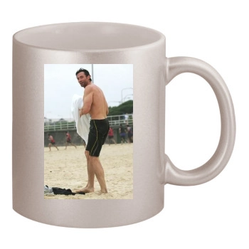 Hugh Jackman 11oz Metallic Silver Mug