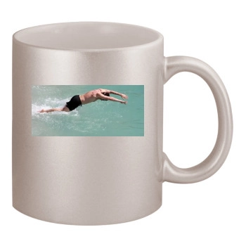 Hugh Jackman 11oz Metallic Silver Mug