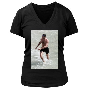 Hugh Jackman Women's Deep V-Neck TShirt