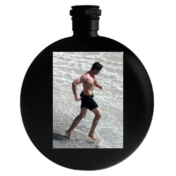 Hugh Jackman Round Flask