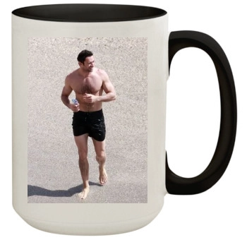 Hugh Jackman 15oz Colored Inner & Handle Mug