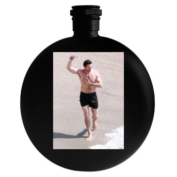 Hugh Jackman Round Flask