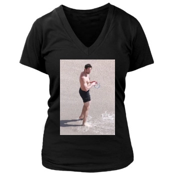 Hugh Jackman Women's Deep V-Neck TShirt