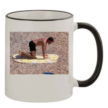 Hugh Jackman 11oz Colored Rim & Handle Mug