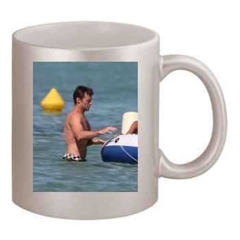 Hugh Jackman 11oz Metallic Silver Mug