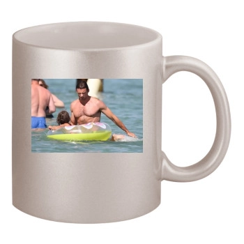 Hugh Jackman 11oz Metallic Silver Mug