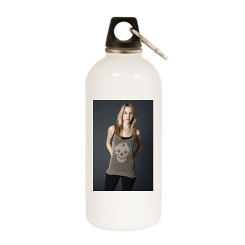 Alona Tal White Water Bottle With Carabiner