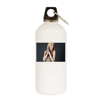 Alona Tal White Water Bottle With Carabiner