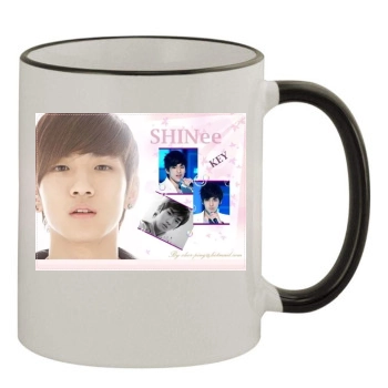 SHINee 11oz Colored Rim & Handle Mug