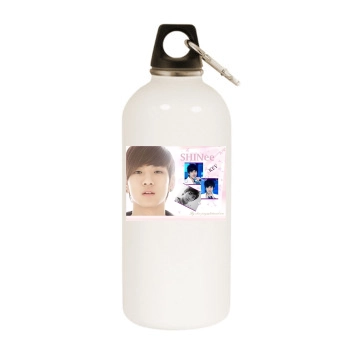 SHINee White Water Bottle With Carabiner