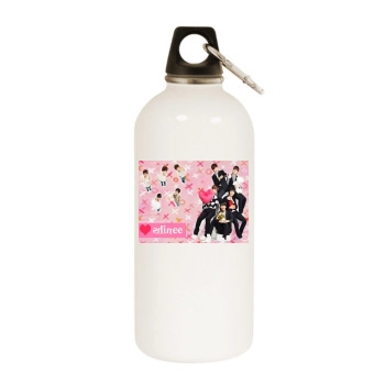 SHINee White Water Bottle With Carabiner