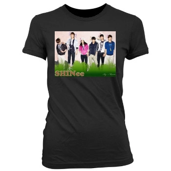 SHINee Women's Junior Cut Crewneck T-Shirt