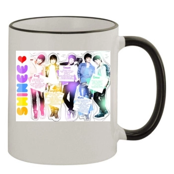 SHINee 11oz Colored Rim & Handle Mug