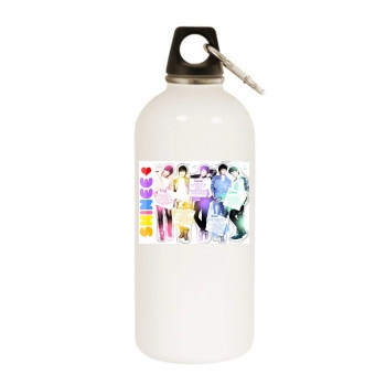 SHINee White Water Bottle With Carabiner