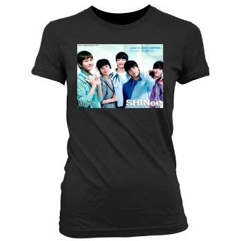 SHINee Women's Junior Cut Crewneck T-Shirt