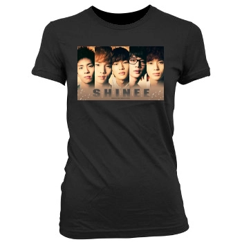 SHINee Women's Junior Cut Crewneck T-Shirt