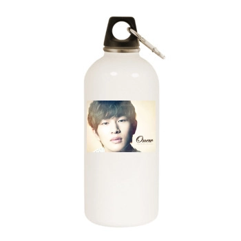 SHINee White Water Bottle With Carabiner