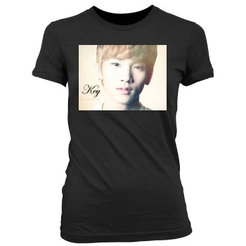 SHINee Women's Junior Cut Crewneck T-Shirt