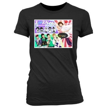 SHINee Women's Junior Cut Crewneck T-Shirt