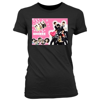 SHINee Women's Junior Cut Crewneck T-Shirt