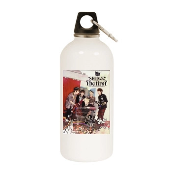 SHINee White Water Bottle With Carabiner